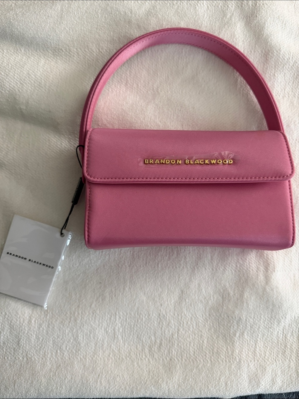 Brandon Blackwood Hot Pink Mini Top-Handle Bag - Picture 4 of 4